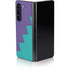 Purple Turquoise Zig Zag Galaxy Z Fold5 5G Skin